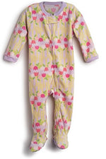 Elowel Baby Girls Footed Flower Pajama Sleeper Fleece (Size 6M-5Years)