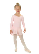 Elowel Kids Girls Ruffle Long Sleeve Skirted Leotard (Size Toddlers-14 Years) Multiple Colors