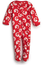 Elowel Baby Girls Footed Reindeer Pajama Sleeper Fleece (Size 6M-5Years)
