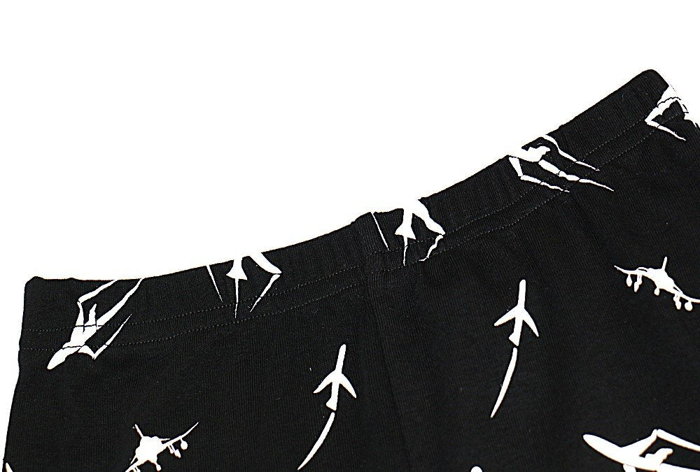 Elowel Boys Glow in The Dark Space Rocket 2 Piece Pajamas Set 100% Cotton (Size2Y-10Y)