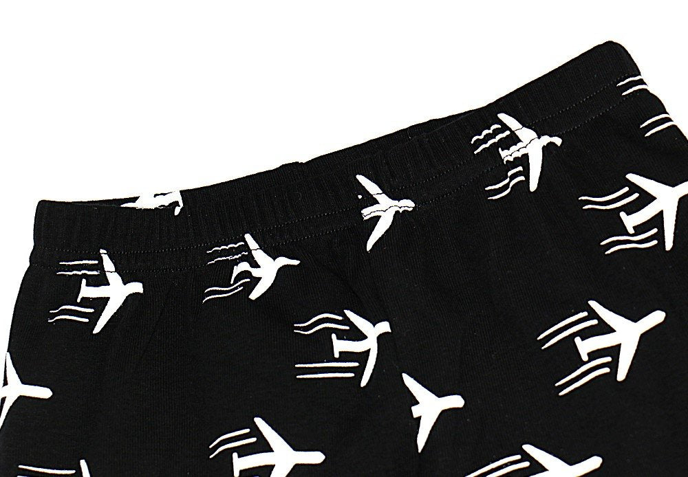 Elowel Boys Glow in The Dark Airplane 2 Piece Pajamas Pjs Set 100% Cotton (Size2Y-10Y)