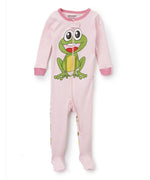 Elowel Baby Girls Footed Frog Pajama Sleeper 100% Cotton (6M-5Y)
