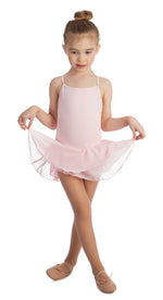 Elowel Kids Girls Basic Skirted Camisole Leotard  (Size 2-14 Years) Color Baby Pink