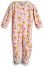 Elowel Baby Girls Footed Birds Pajama Sleeper Fleece (Size 6M-5Years)