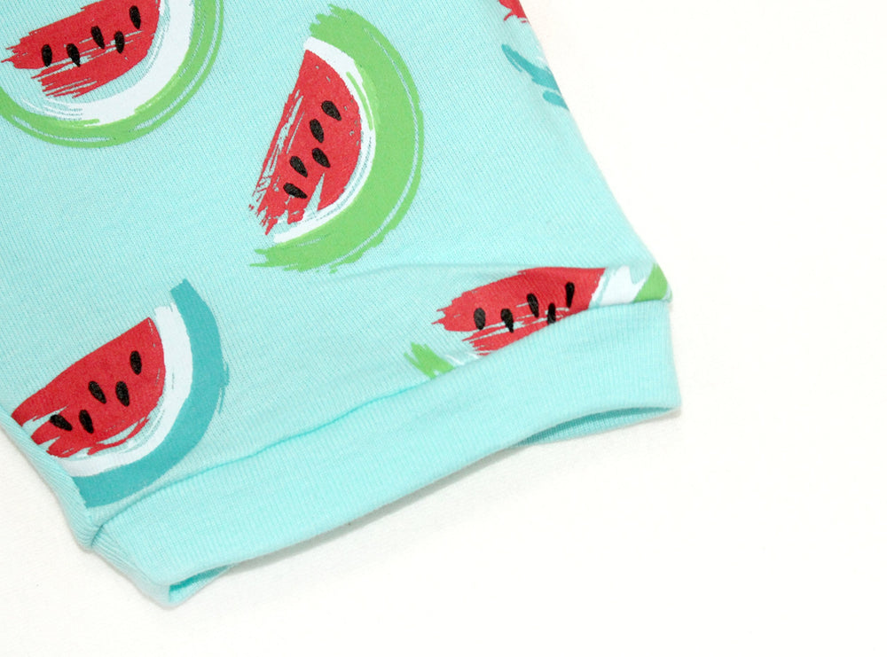Elowel Girls Shorts Watermelon 2 Piece Pajamas Set 100% Cotton (Size Toddler-10Y)