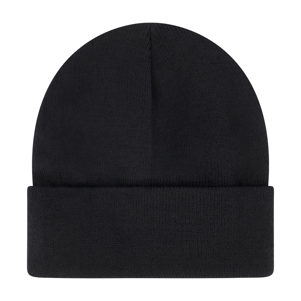 Elowel Beanie Hats for Men and Women - 100% Acrylic Thick Thermal Knit Skull Beanie Winter Hat - Unisex Cuffed Plain Black Beanie Hat