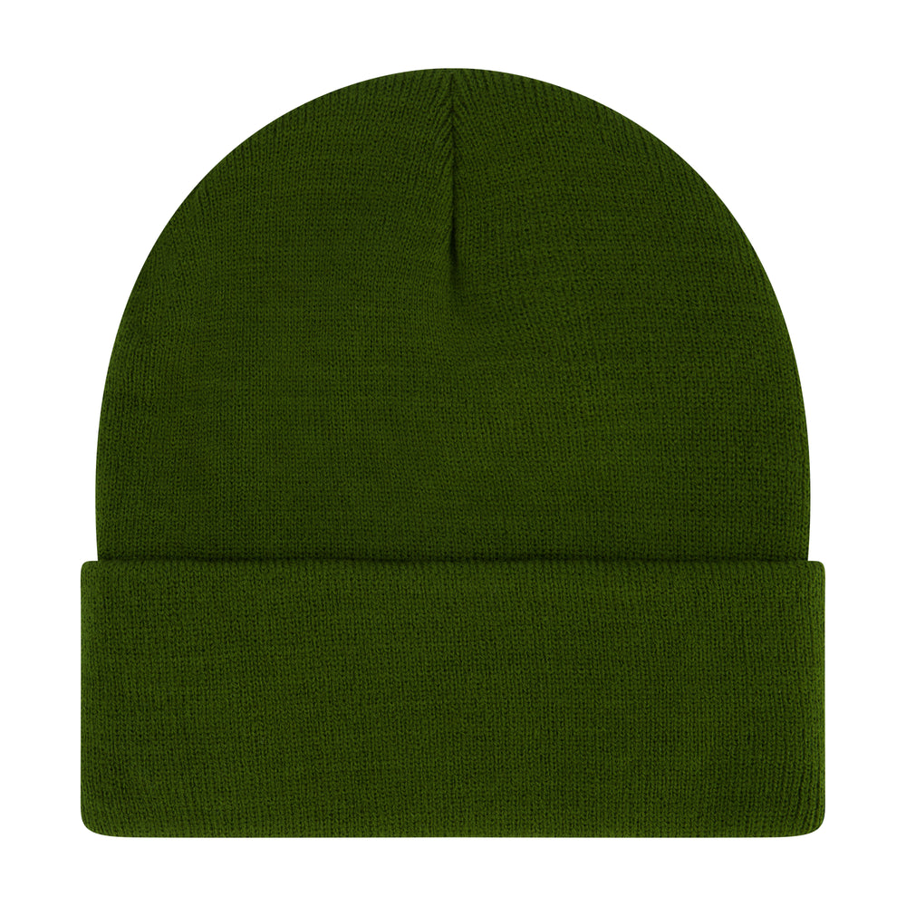 Elowel Beanie Hats for Men and Women - 100% Acrylic Thick Thermal Knit Skull Beanie Winter Hat - Unisex Cuffed Plain Army Green Beanie Hat