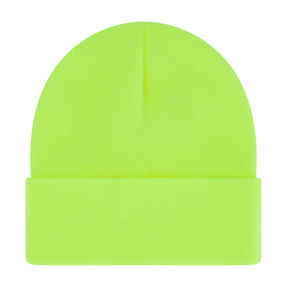 Elowel Beanie Hats for Men and Women - 100% Acrylic Thick Thermal Knit Skull Beanie Winter Hat - Unisex Cuffed Plain Fluorescent Beanie Hat