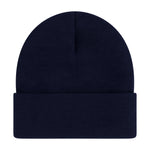 Elowel Beanie Hats for Men and Women - 100% Acrylic Thick Thermal Knit Skull Beanie Winter Hat - Unisex Cuffed Plain Dark Blue Beanie Hat
