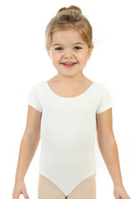 Elowel Kids Girls' Basic Short Sleeve Leotard (Size 2-14 Years) Multiple Colors
