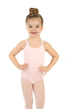Elowel Kids Girls' Double Strap Camisole Leotard (Size 2-14 Years)  Pink