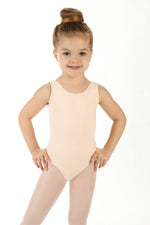 Elowel Kids Girls' Tank Leotard (Size 2-14 Years) Nude Pink