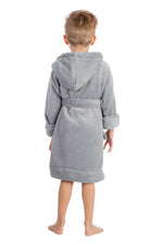 Elowel Boys Girls Hooded Childrens Fleece Sleep Robe Multiple  Colors  Size 2 Toddler -14Y
