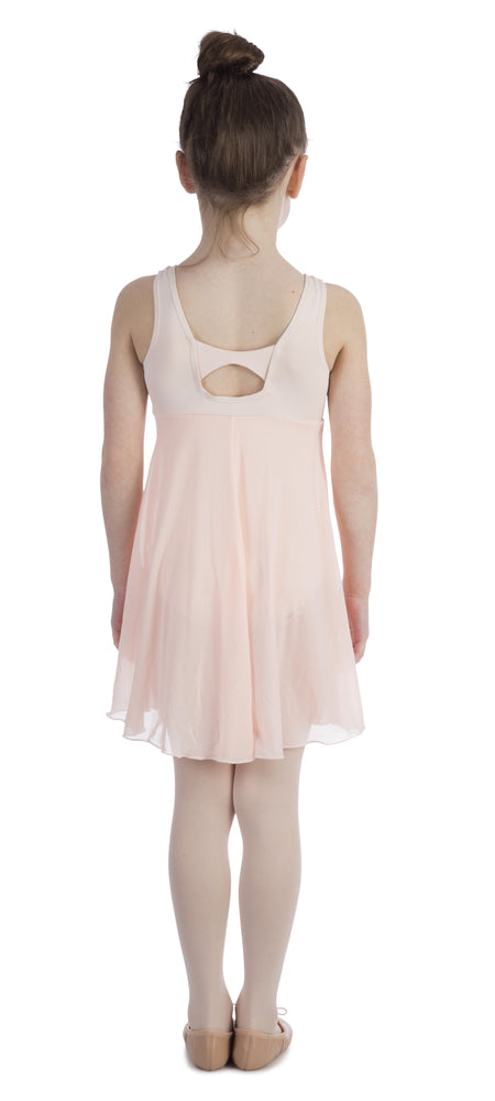 Elowel Kids Girls Empire Leotard Dress  (Size 2-14 Years) Nude Pink