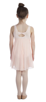 Elowel Kids Girls Empire Leotard Dress  (Size 2-14 Years) Nude Pink