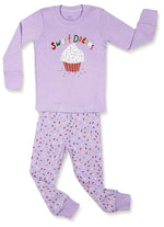 Elowel Kid's Cupcake Pajama Set