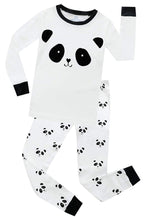 Elowel Kids Panada white long sleeve 2 Piece Pajama Set 100% Cotton (Size 2-12 Years)