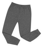 Elowel Boys Girls Grey Solid 2 Piece long sleeve mini dress Pajama Set 100% Cotton (Size 12 Months -12 Years)