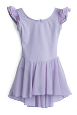 Elowel Kids Girls Flutter Leotard Dress  (Size 2-14 Years) Lavender