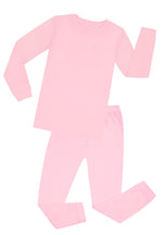 Elowel Boys Girls Pink Solid 2 Piece target Pajama Set 100% Cotton (Size 12 Months -12 Years)