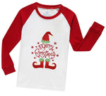 Elowel Family Matching Christmas Pajamas - his and hers christmas pajamas -Red & Green  2-Piece PJ Set 100% Cotton