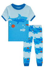 Elowel Short Sleeve and Long pants Boys Whale old navy family Pajama Set