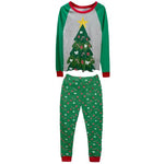 Elowel Kid & Adult  Matching Family Christmas Pajama Set - Green Christmas Tree