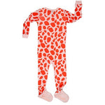 Elowel Baby Girls footed "Giraffe" pajama sleeper 100% cotton