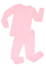 Elowel Adults Light Pink Solid Pajama Set Size L