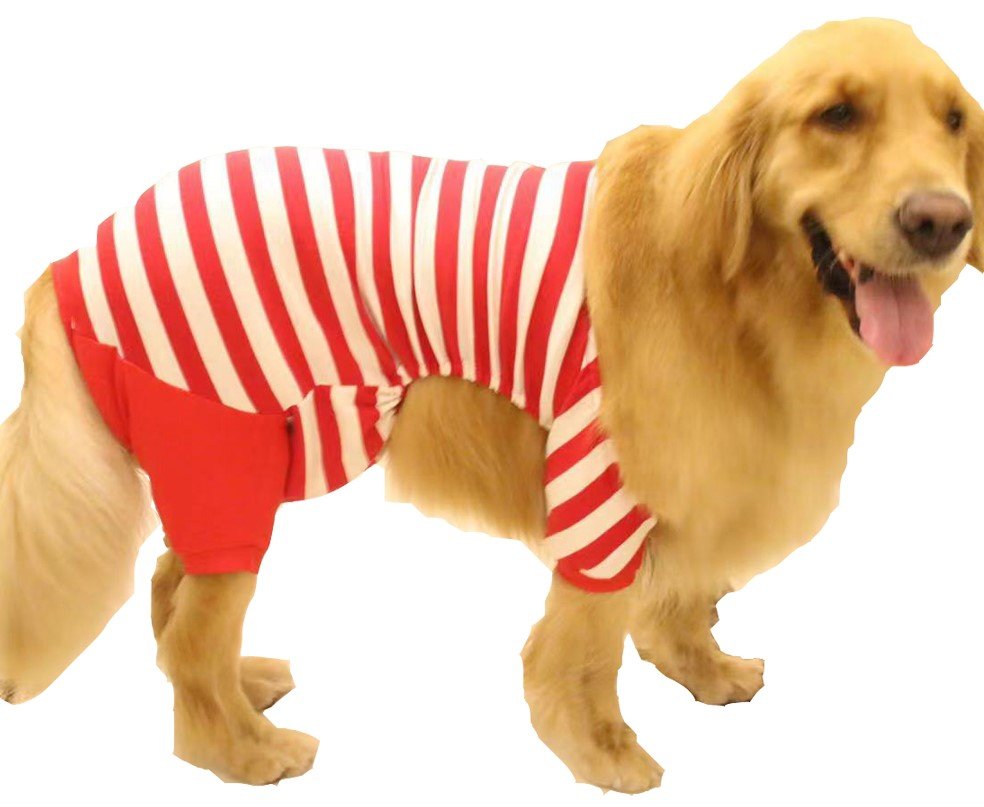Elowel Christmas Red & White Dog Pajamas Size Xs-XxxL