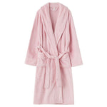 Elowel Adult's Unisex Hooded Pink Bathrobe fuzzy robe Size M-XL
