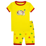 Elowel Girls Short Painter 2 Piece Pajama Set 100% Cotton (Toddler, Little & Big Girls)