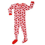 Elowel Baby Girls footed "Ladybug" pajama sleeper 100% cotton