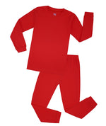 Elowel Adults Red Solid Pajama Set Size XL